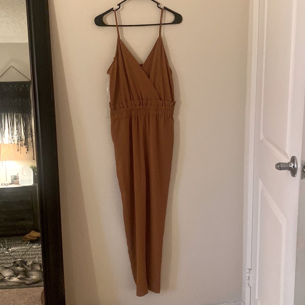 Fashion Nova Mustard Yellow Romper Size Small